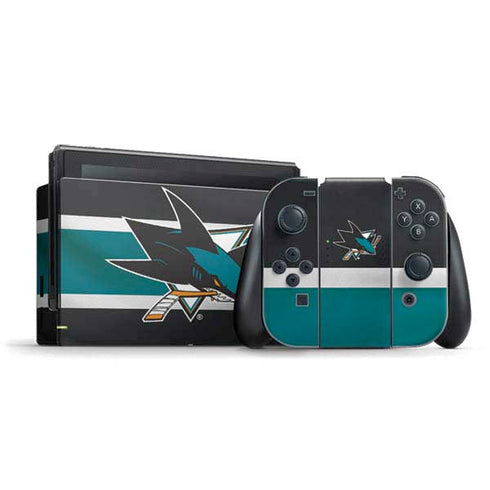 NHL San Jose Sharks Jersey Nintendo Switch Bundle Skin