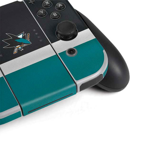 NHL San Jose Sharks Jersey Nintendo Switch OLED (2021) Skin