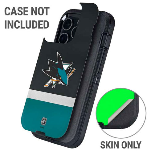 NHL San Jose Sharks Jersey Otterbox Defender iPhone Skin