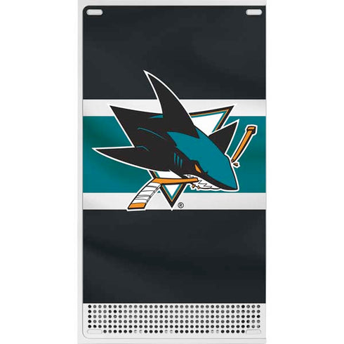 NHL San Jose Sharks Jersey Xbox Series S Console Skin