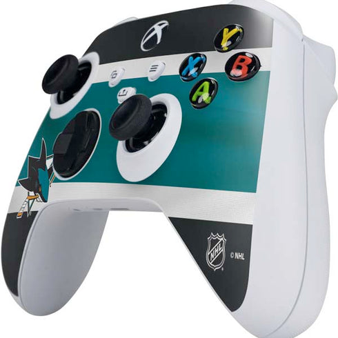 NHL San Jose Sharks Jersey Xbox Series S Controller Skin
