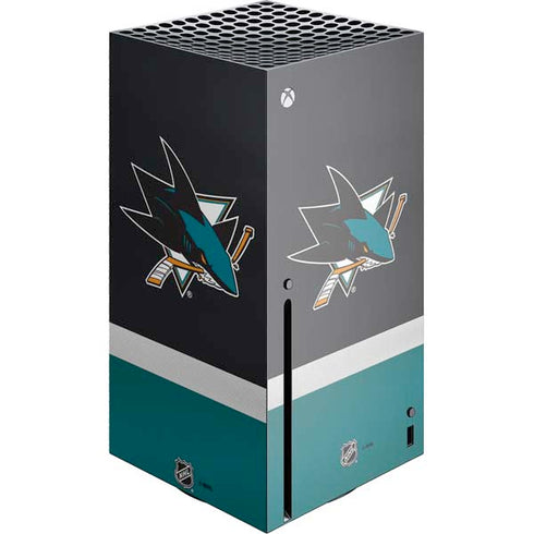 NHL San Jose Sharks Jersey Xbox Series X Console Skin
