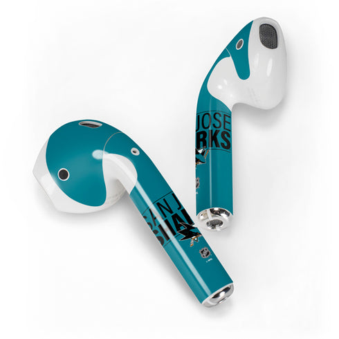 NHL San Jose Sharks Lineup Apple AirPods 2 Skin