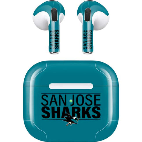 NHL San Jose Sharks Lineup Apple AirPods (3rd Gen 2021) Skin