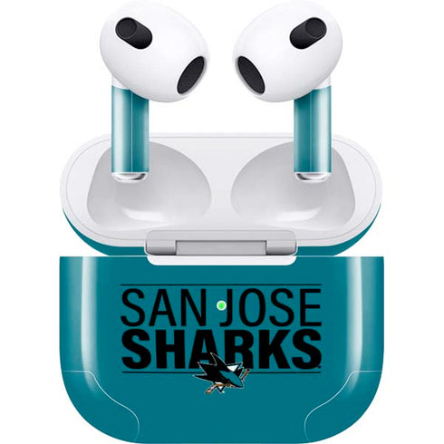 NHL San Jose Sharks Lineup Apple AirPods (3rd Gen 2021) Skin