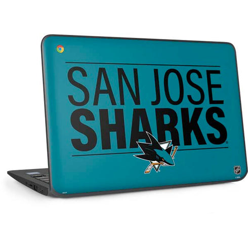 NHL San Jose Sharks Lineup HP Chromebook Skin