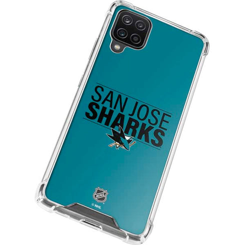 NHL San Jose Sharks Lineup Galaxy A12 Clear Case