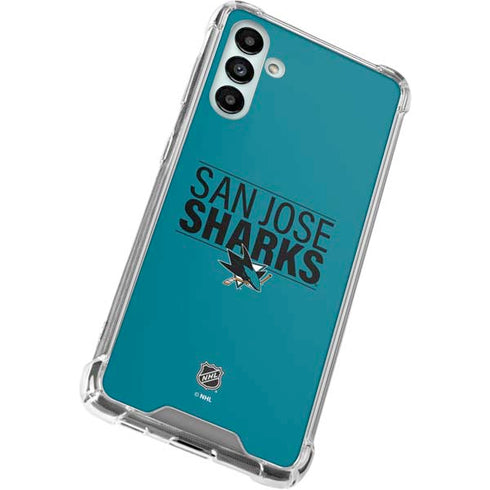 NHL San Jose Sharks Lineup Galaxy A13 5G Clear Case