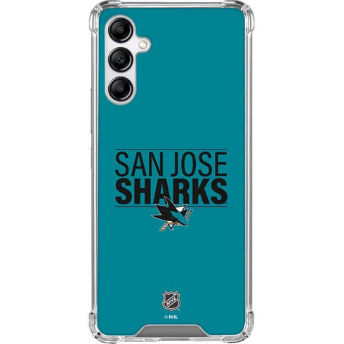 NHL San Jose Sharks Lineup Galaxy A14 5G Clear Case