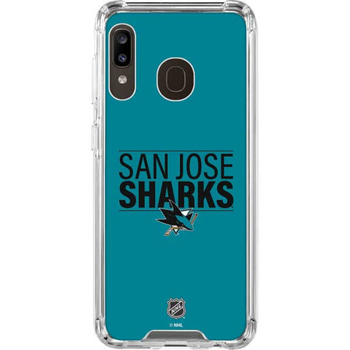 NHL San Jose Sharks Lineup Galaxy A30 Clear Case