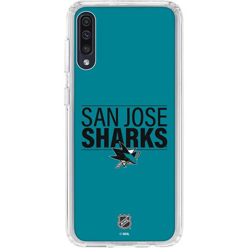 NHL San Jose Sharks Lineup Galaxy A50 Clear Case