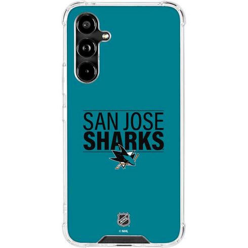 NHL San Jose Sharks Lineup Galaxy A54 5G Clear Case