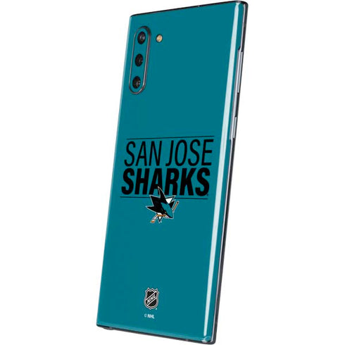NHL San Jose Sharks Lineup Galaxy Note 10 Skin