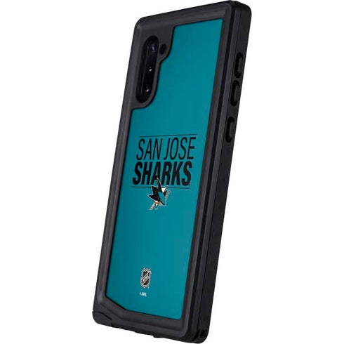 NHL San Jose Sharks Lineup Galaxy Note 10 Waterproof Case