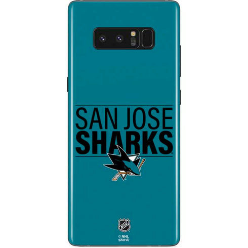 NHL San Jose Sharks Lineup Galaxy Note 8 Skin