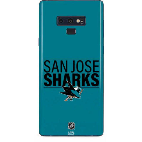 NHL San Jose Sharks Lineup Galaxy Note 9 Skin