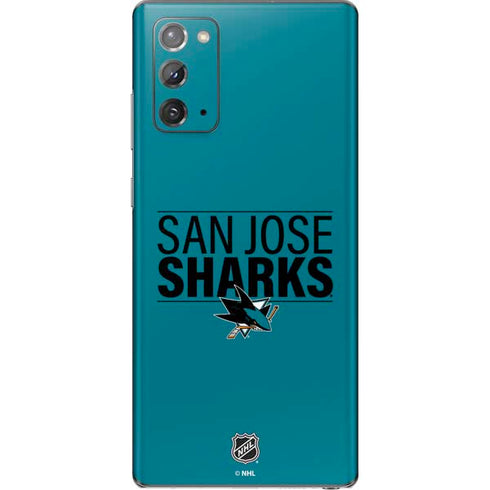 NHL San Jose Sharks Lineup Galaxy Note20 5G Skin