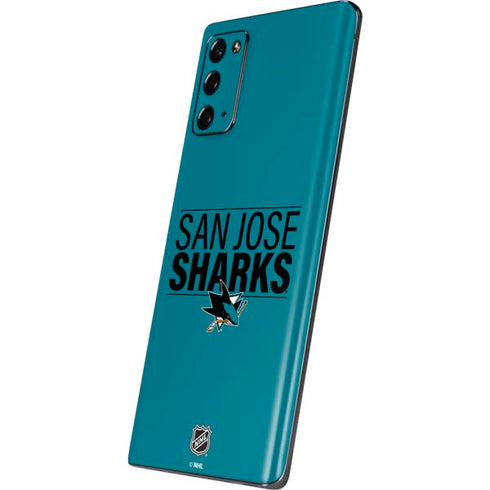 NHL San Jose Sharks Lineup Galaxy Note20 5G Skin