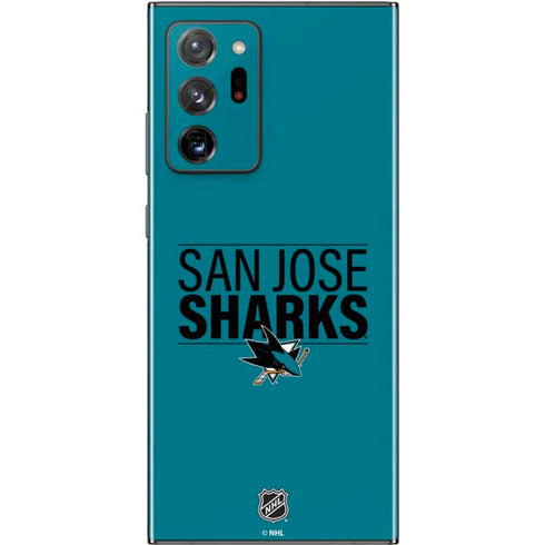 NHL San Jose Sharks Lineup Galaxy Note20 Ultra 5G Skin