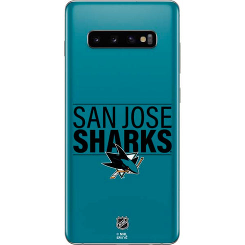 NHL San Jose Sharks Lineup Galaxy S10 Plus Skin