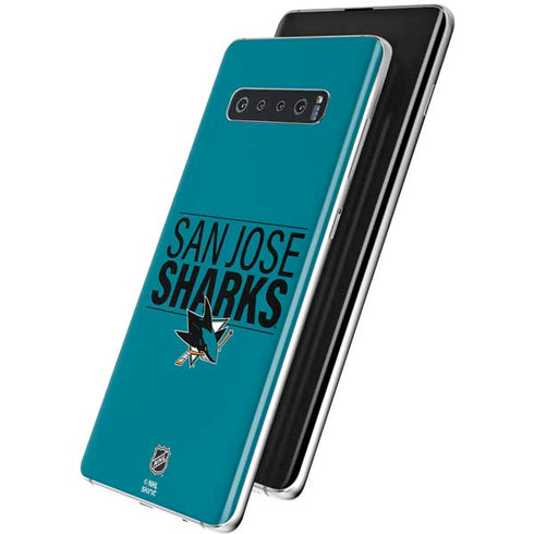 NHL San Jose Sharks Lineup Galaxy S10 Skin