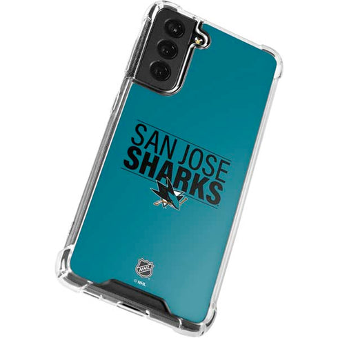 NHL San Jose Sharks Lineup Galaxy S21 FE Clear Case