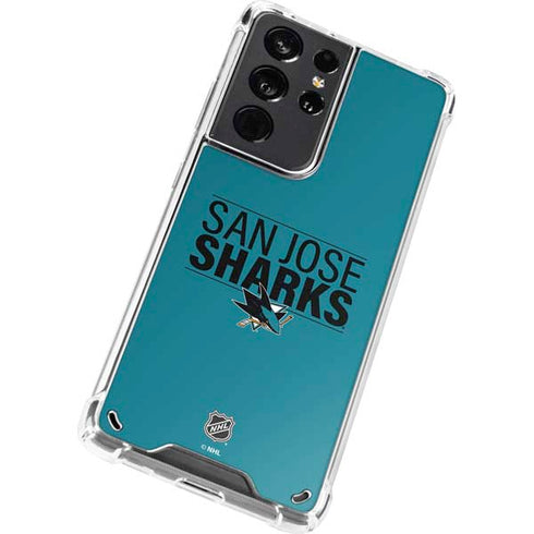 NHL San Jose Sharks Lineup Galaxy S21 Ultra 5G Clear Case