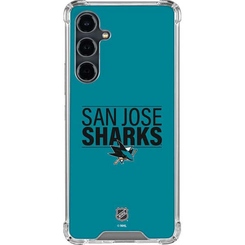 NHL San Jose Sharks Lineup Galaxy S23 FE Clear Case