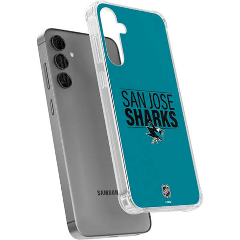 NHL San Jose Sharks Lineup Galaxy S24 Plus Clear Case