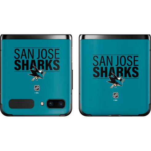 NHL San Jose Sharks Lineup Galaxy Z Flip Skin
