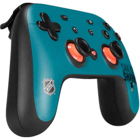 NHL San Jose Sharks Lineup Google Stadia Controller Skin