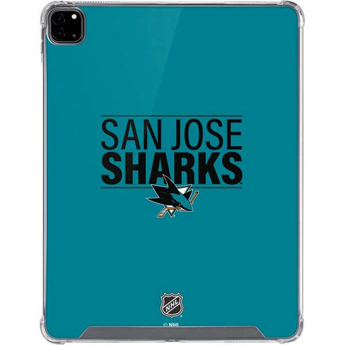 NHL San Jose Sharks Lineup iPad Pro 12.9in (2020) Clear Case