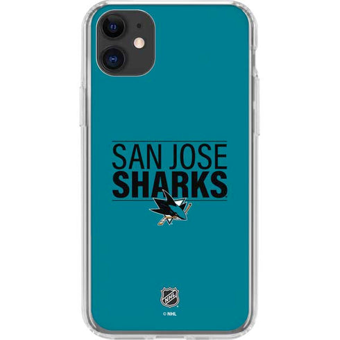 NHL San Jose Sharks Lineup iPhone 11 Clear Case