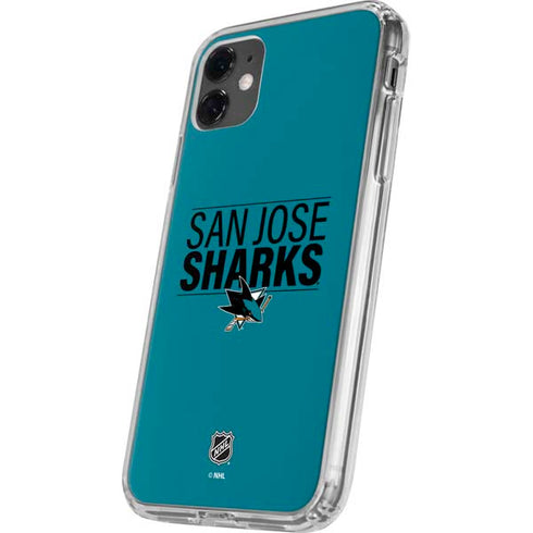 NHL San Jose Sharks Lineup iPhone 11 Clear Case