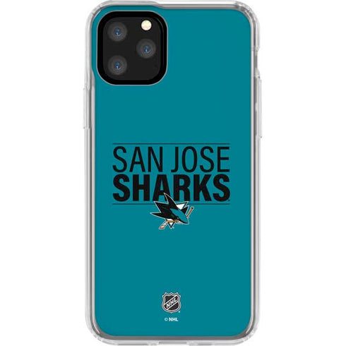 NHL San Jose Sharks Lineup iPhone 11 Pro Clear Case