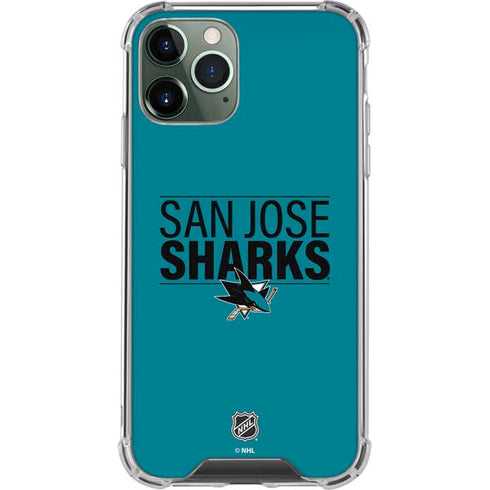 NHL San Jose Sharks Lineup iPhone 11 Pro Max Clear Case