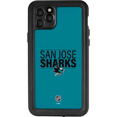 NHL San Jose Sharks Lineup iPhone 11 Pro Max Waterproof Case