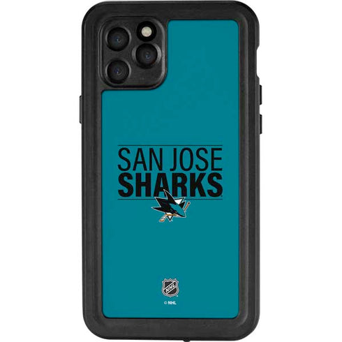 NHL San Jose Sharks Lineup iPhone 11 Pro Waterproof Case