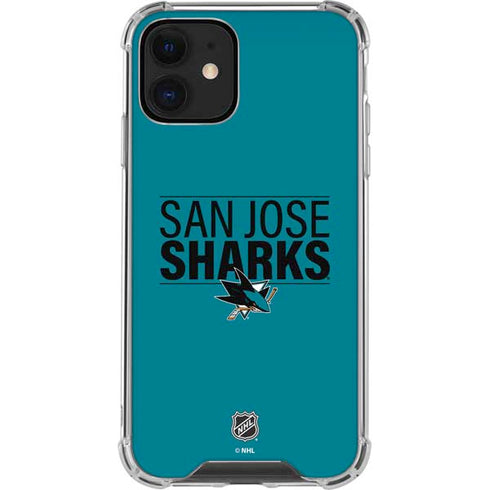NHL San Jose Sharks Lineup iPhone 12 Mini Clear Case