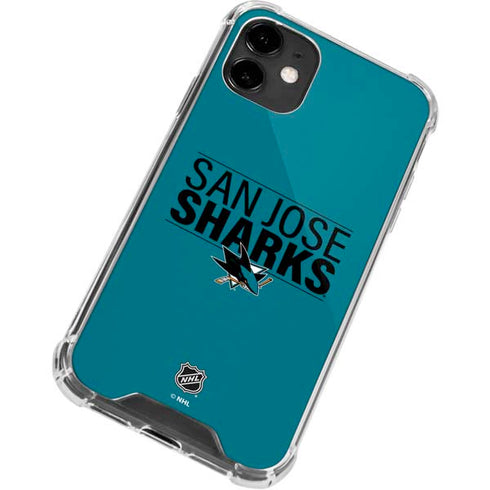 NHL San Jose Sharks Lineup iPhone 12 Mini Clear Case