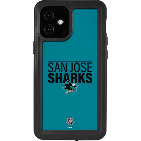 NHL San Jose Sharks Lineup iPhone 12 Mini Waterproof Case