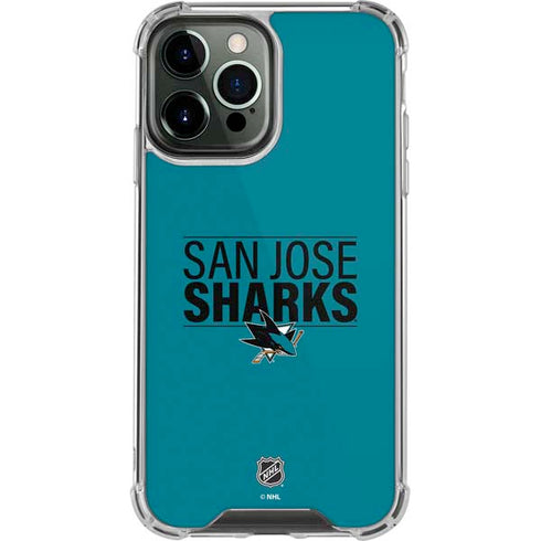 NHL San Jose Sharks Lineup iPhone 13 Pro Max Clear Case