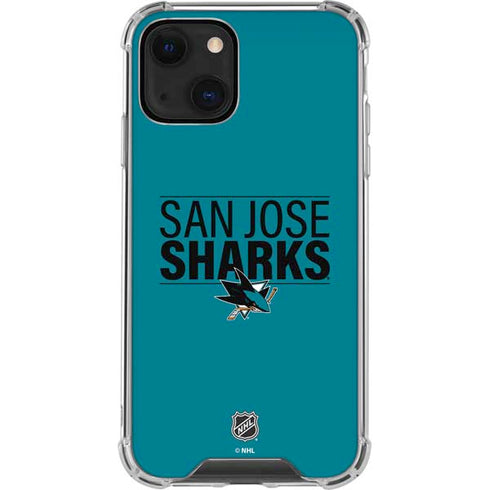 NHL San Jose Sharks Lineup iPhone 14 Plus Clear Case