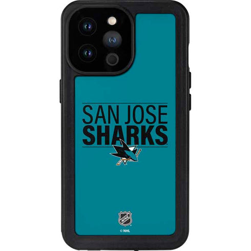 NHL San Jose Sharks Lineup iPhone 14 Pro Max Waterproof Case