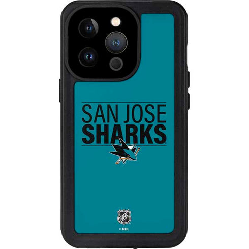 NHL San Jose Sharks Lineup iPhone 14 Pro Waterproof Case