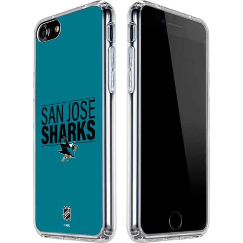 NHL San Jose Sharks Lineup iPhone SE (2nd & 3rd Gen) Clear Case