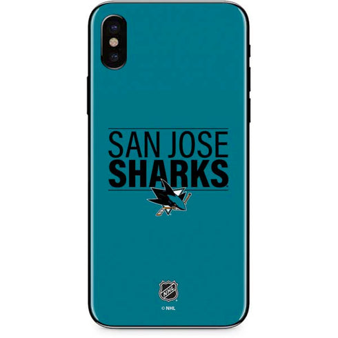 NHL San Jose Sharks Lineup iPhone X Skin