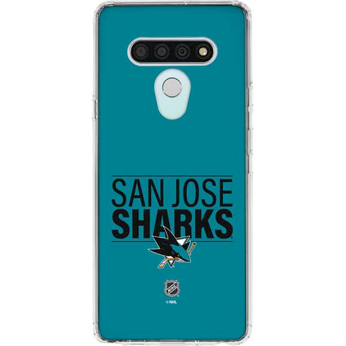 NHL San Jose Sharks Lineup LG Stylo 6 Clear Case