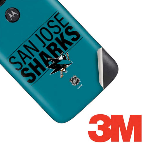 NHL San Jose Sharks Lineup Moto E5 Play Skin