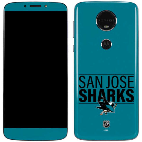 NHL San Jose Sharks Lineup Moto E5 Plus Skin